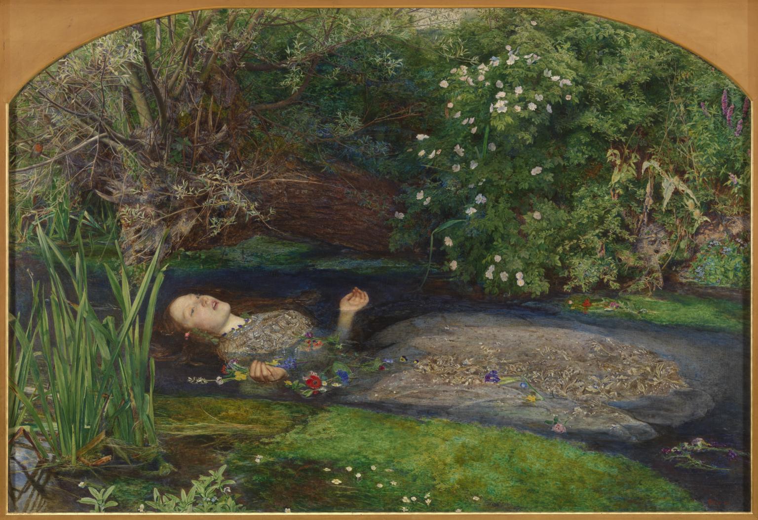 Ophelia 1851-2 by Sir John Everett Millais