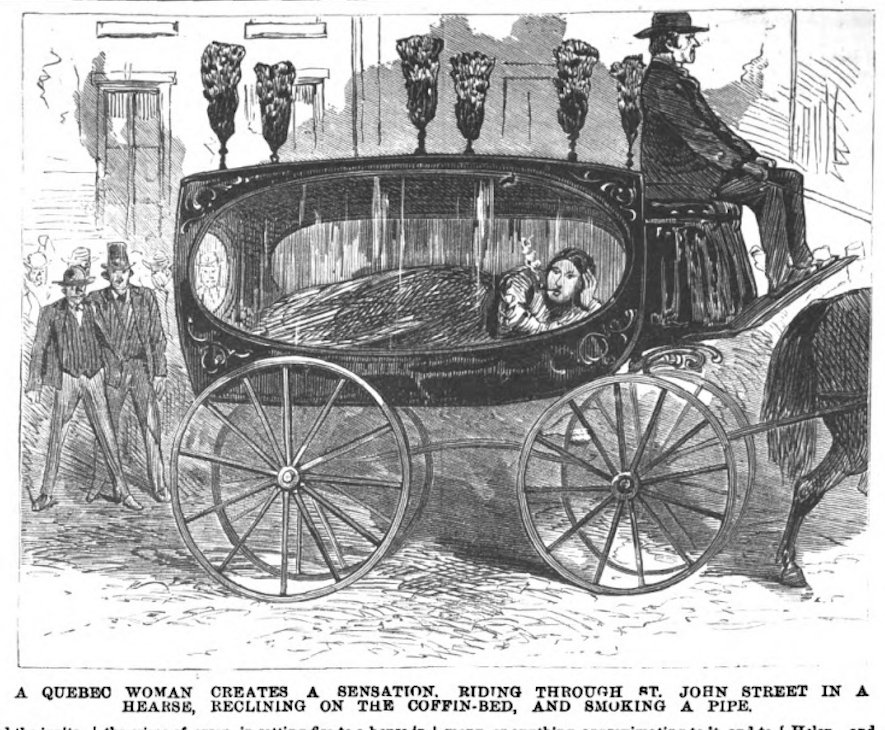Quebec Woman Hearse