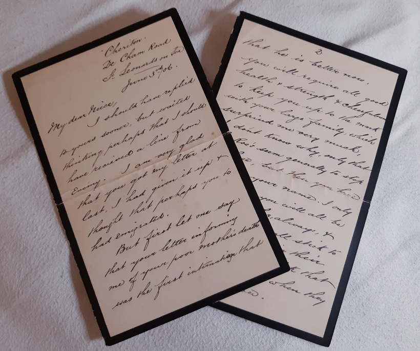 The Mourning Letters of George Roe